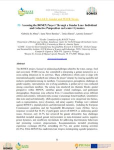 Abstract_Assessing the BONEX Project Through a Gender Lens